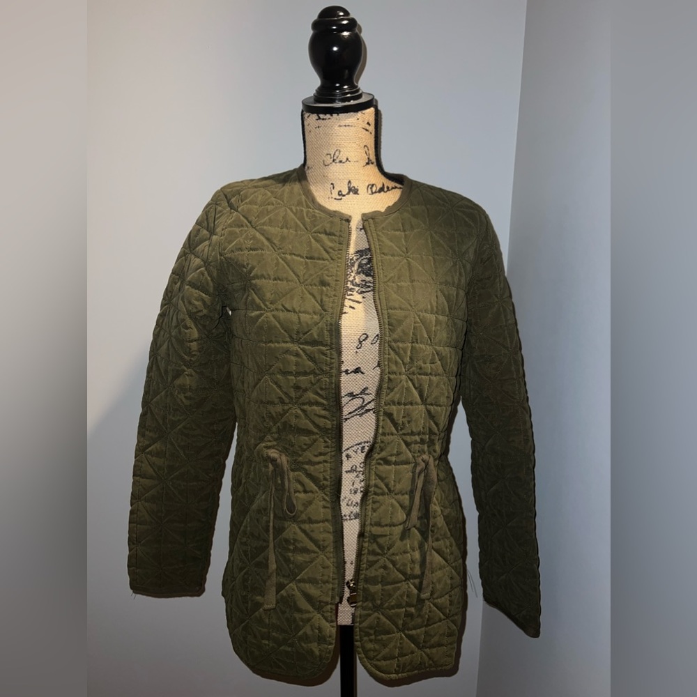 Forrest Green Quilted Jacket Size S(6-8) Signature Weekend